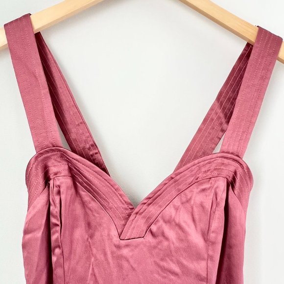 Anthropologie NWT Cross-Back Midi Dress Size 4P - Picture 7 of 14